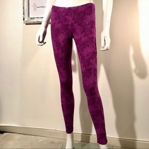 Purple and Black Leggings